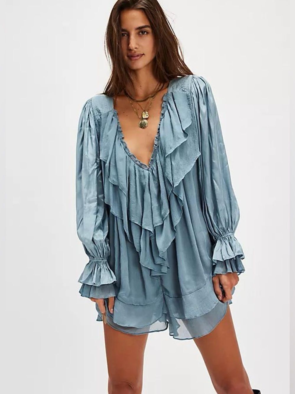 New Free People Prairie Dust Playsuit Size Xs